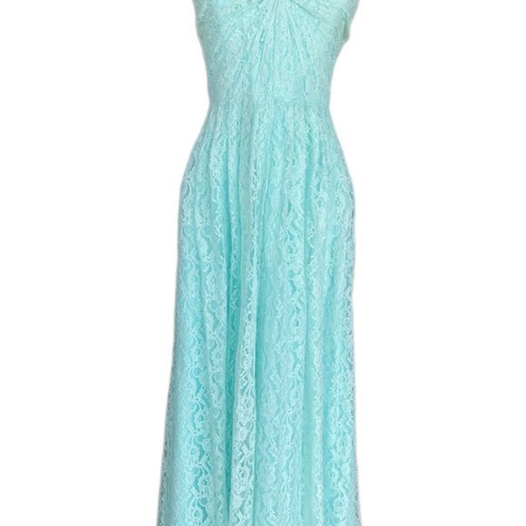 Mint Green Lace Formal Dress sz 12 - Picture 3 of 5